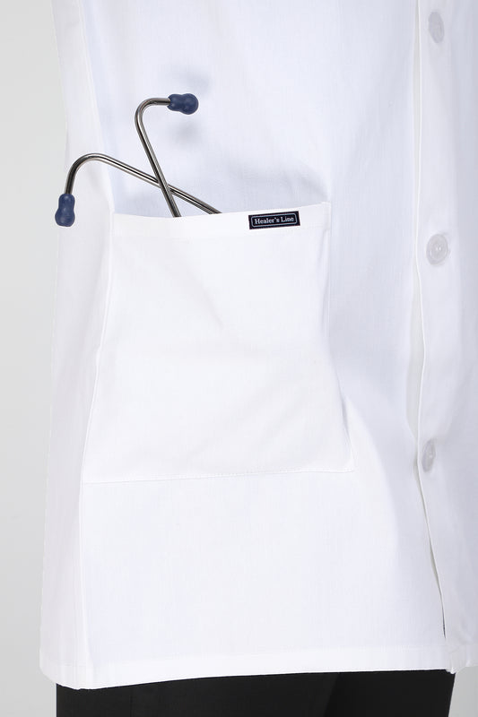 Men's Lab Coat Apron (Button Closure) Half Sleeve - Length 34"