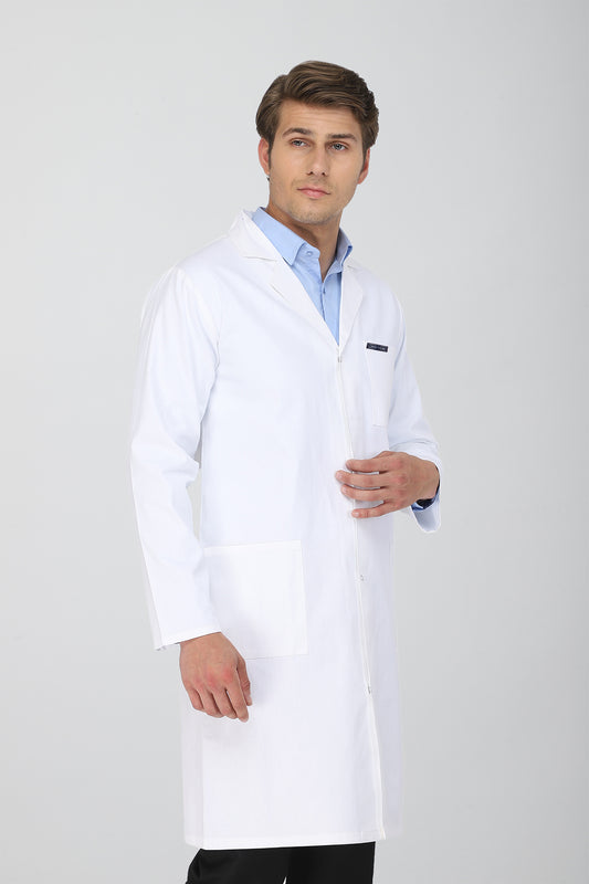 Men's Lab Coat Apron (Snap Closure) Full Sleeve - Length 41"