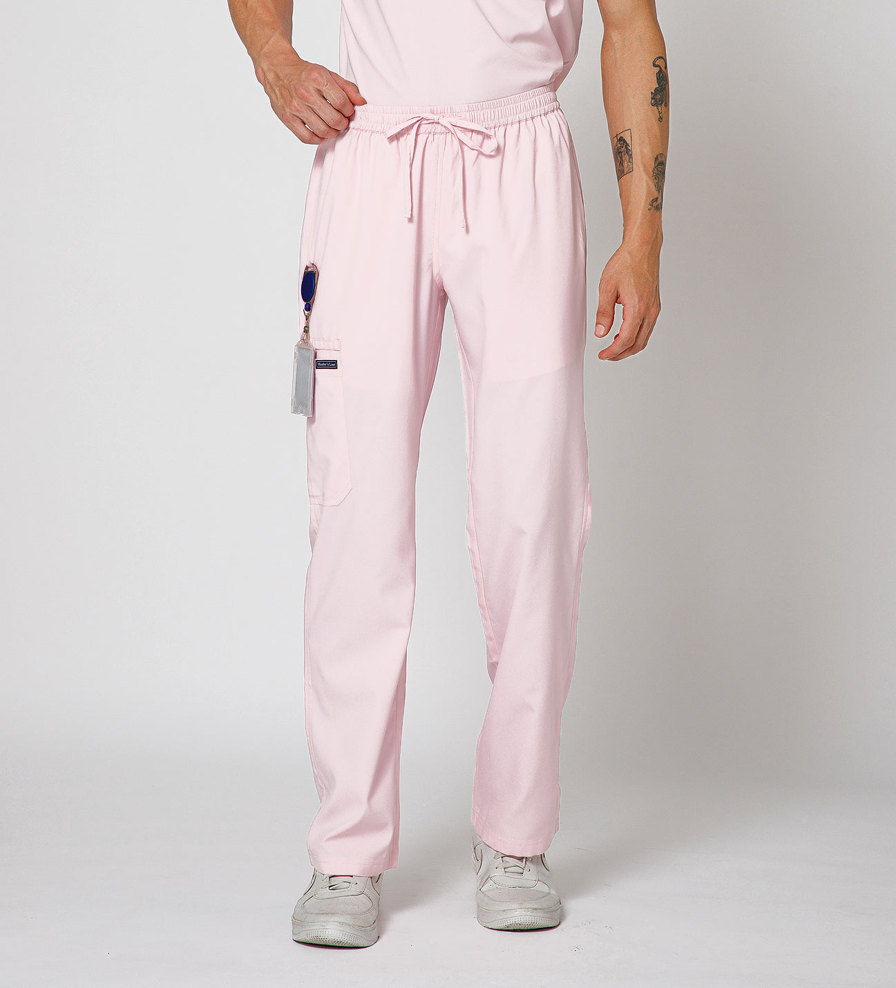 Healer's Line Men's Scrub Bottom (Baby Pink) 4 Pockets