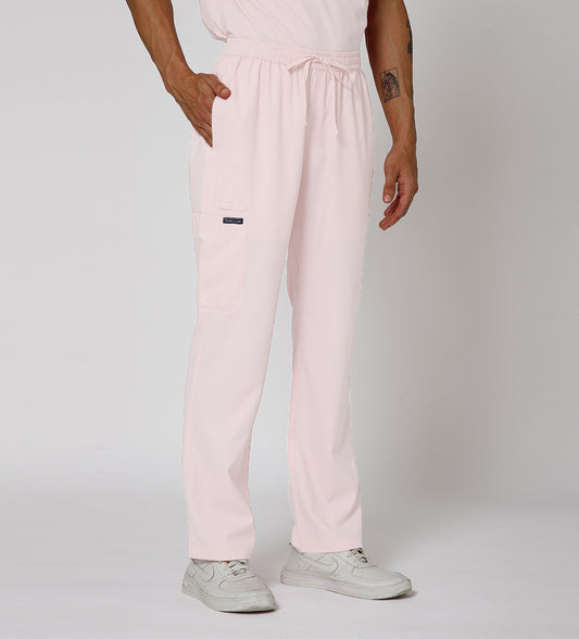 Healer's Line Men's Scrub Bottom (Baby Pink) 4 Pockets