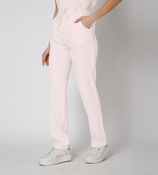 Healer's Line Women’s Scrub Bottom (Baby Pink) 4 Pockets