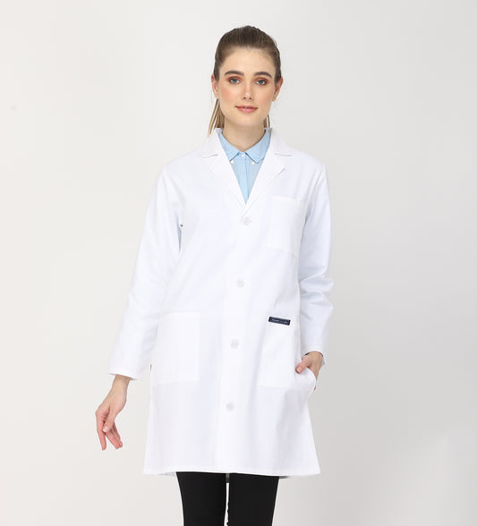 Healer's Line Women's Lab Coat (Button Closure) Length 37"