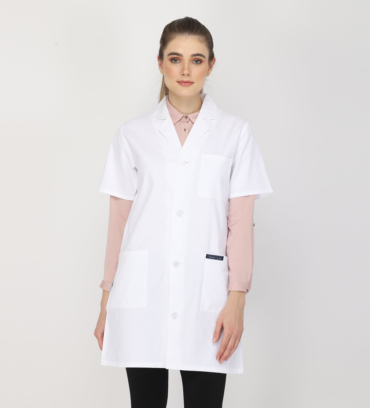 Healer's Line Women's Lab Coat (Button Closure) Length 35"