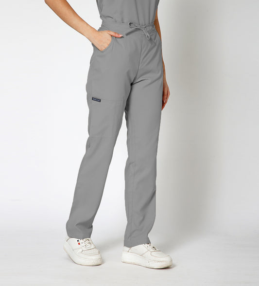 Healer's Line Women’s Scrub Bottom (Light Grey) 4 Pockets