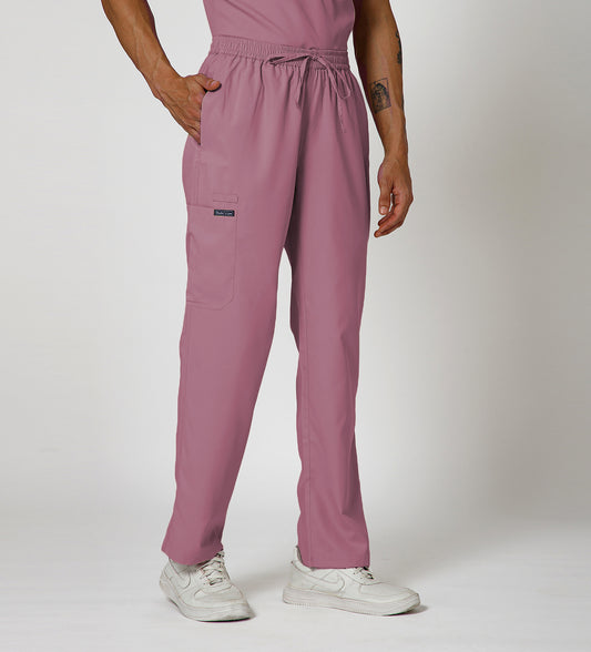 Healer's Line Men's Scrub Bottom (Mauve) 4 Pockets