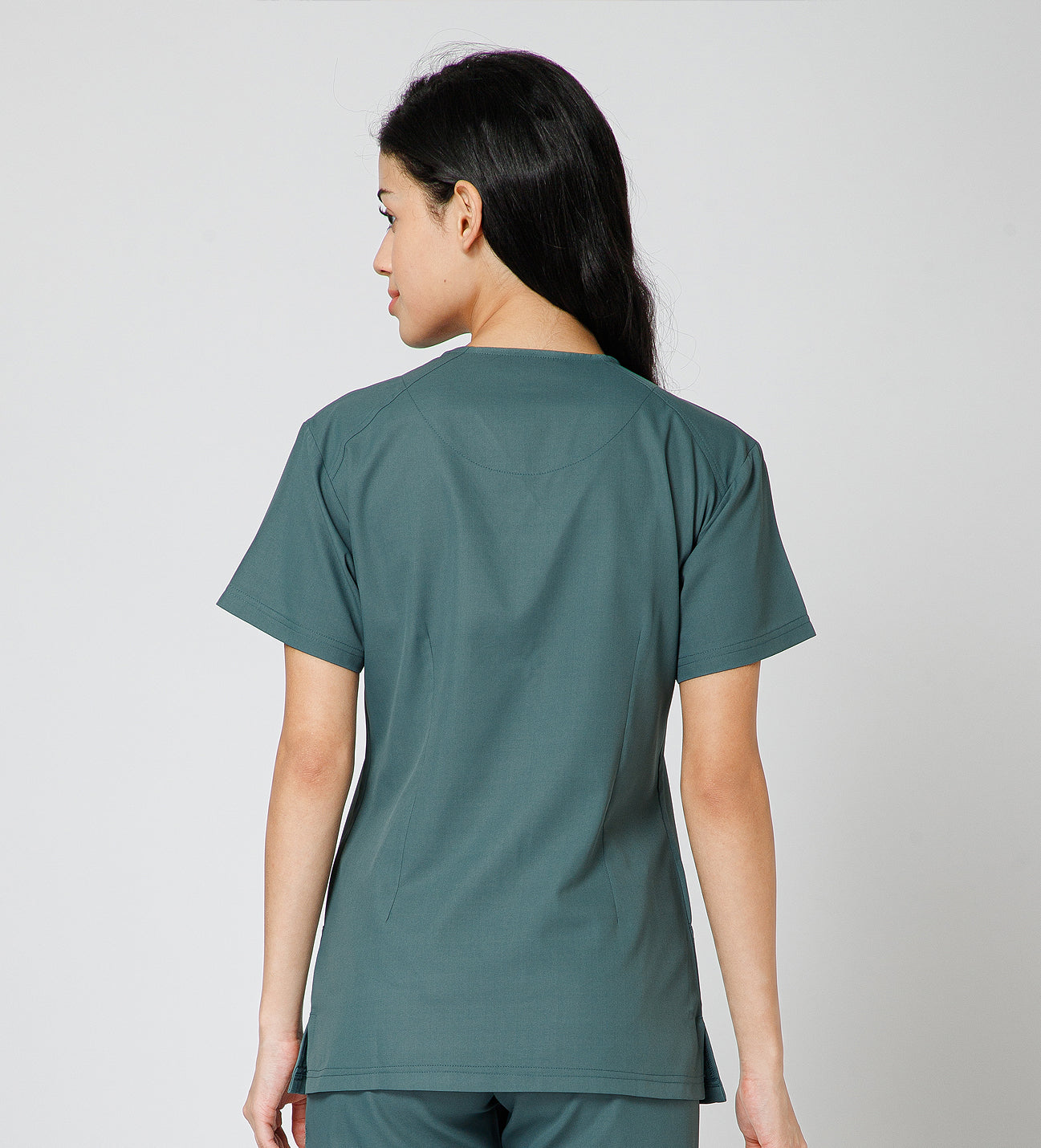Healer's Line Classic Women’s V-Neck Scrub Top (Medium Olive)