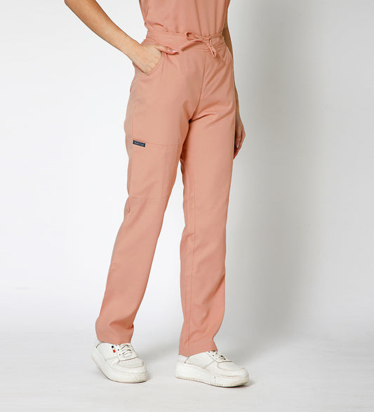 Healer's Line Women’s Scrub Bottom (Peach) 4 Pockets