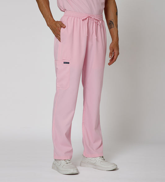Healer's Line Men's Scrub Bottom (Pink) 4 Pockets