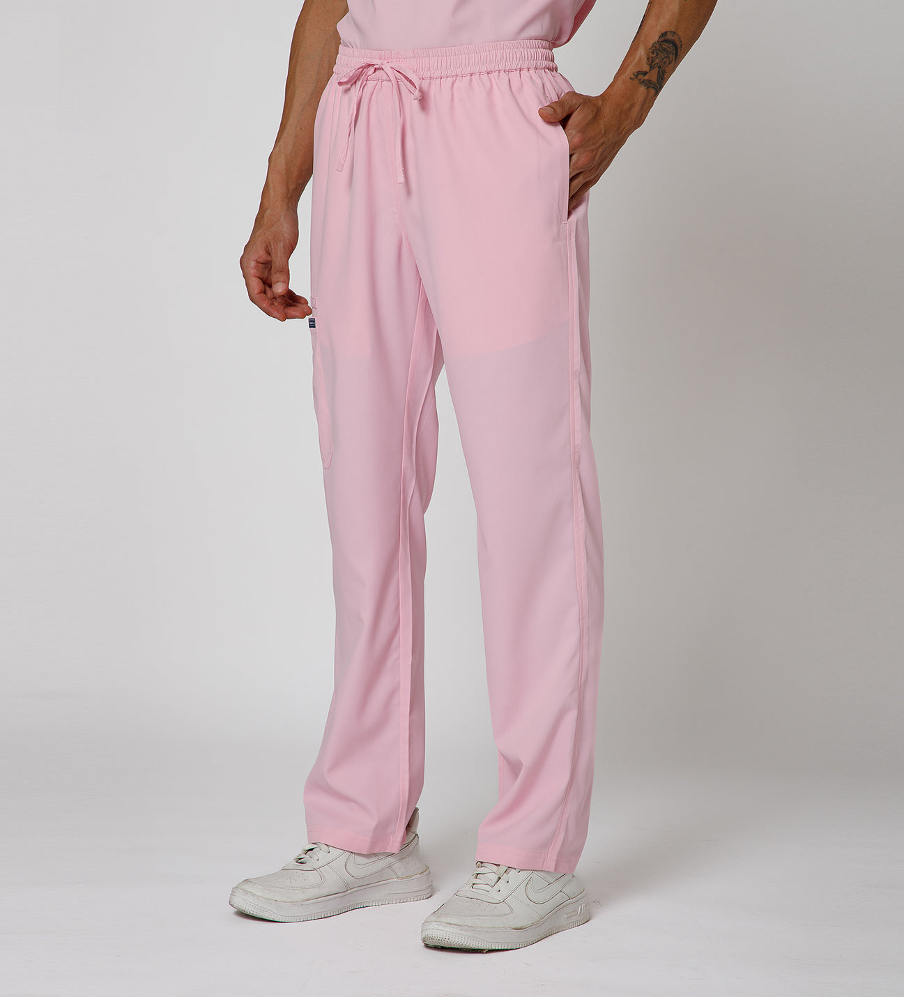 Healer's Line Men's Scrub Bottom (Pink) 4 Pockets