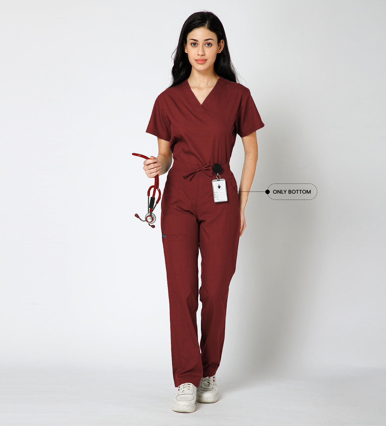 Healer's Line Women’s Scrub Bottom (Red) 4 Pockets