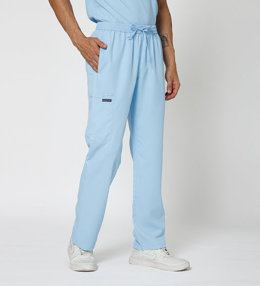 Healer's Line Men's Scrub Bottom (Sky Blue) 4 Pockets