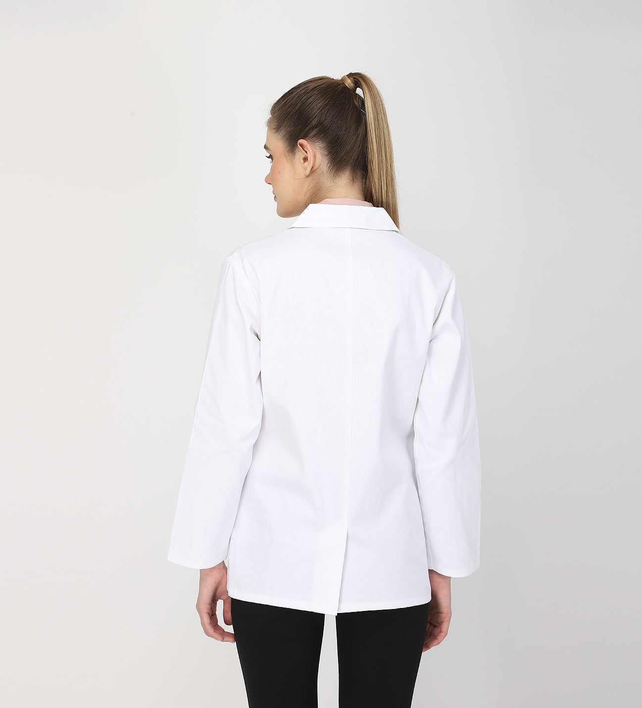 Healer's Line Women's Lab Coat (Button Closure) Full Sleeve - Length 28"