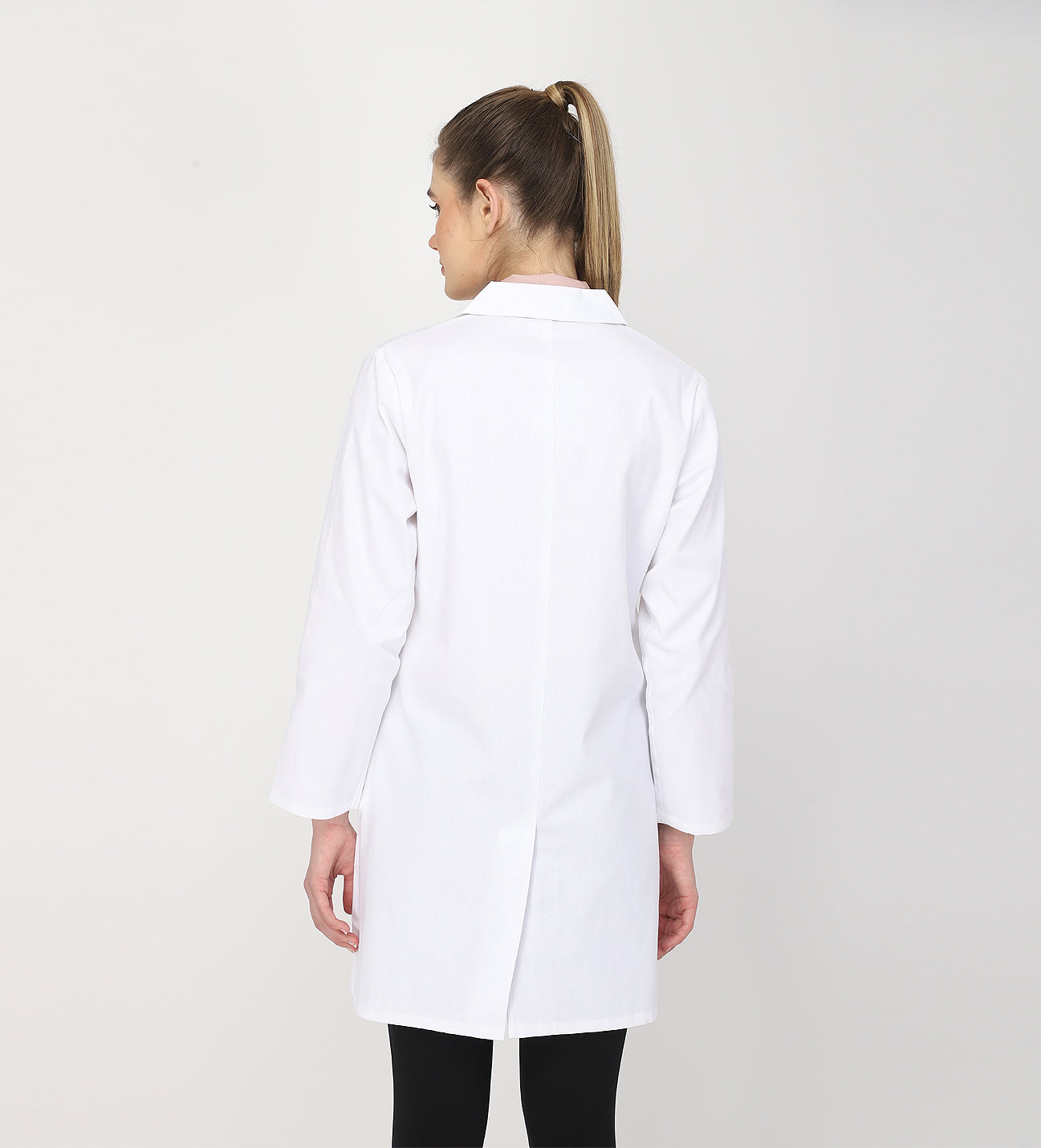 Healer's Line Women's Lab Coat (Button Closure) Full Sleeve - Length 35"