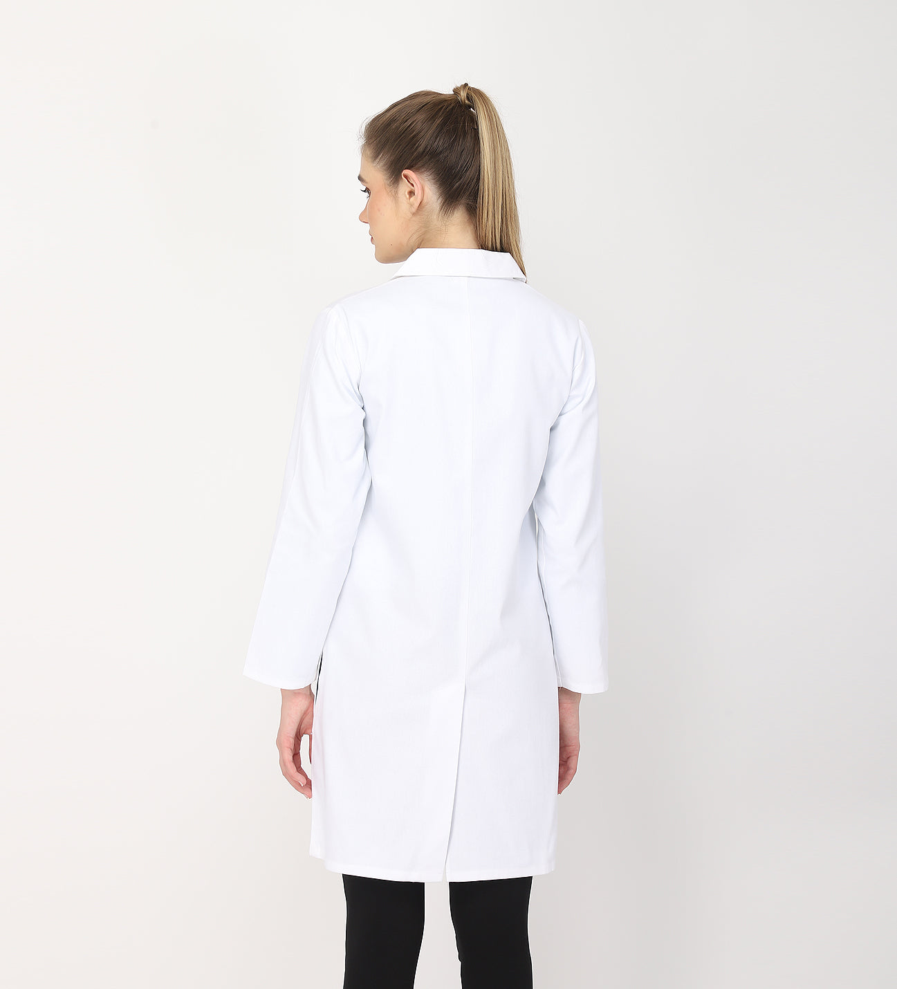 Healer's Line Women's Lab Coat (Button Closure) Full Sleeve - Length 37"