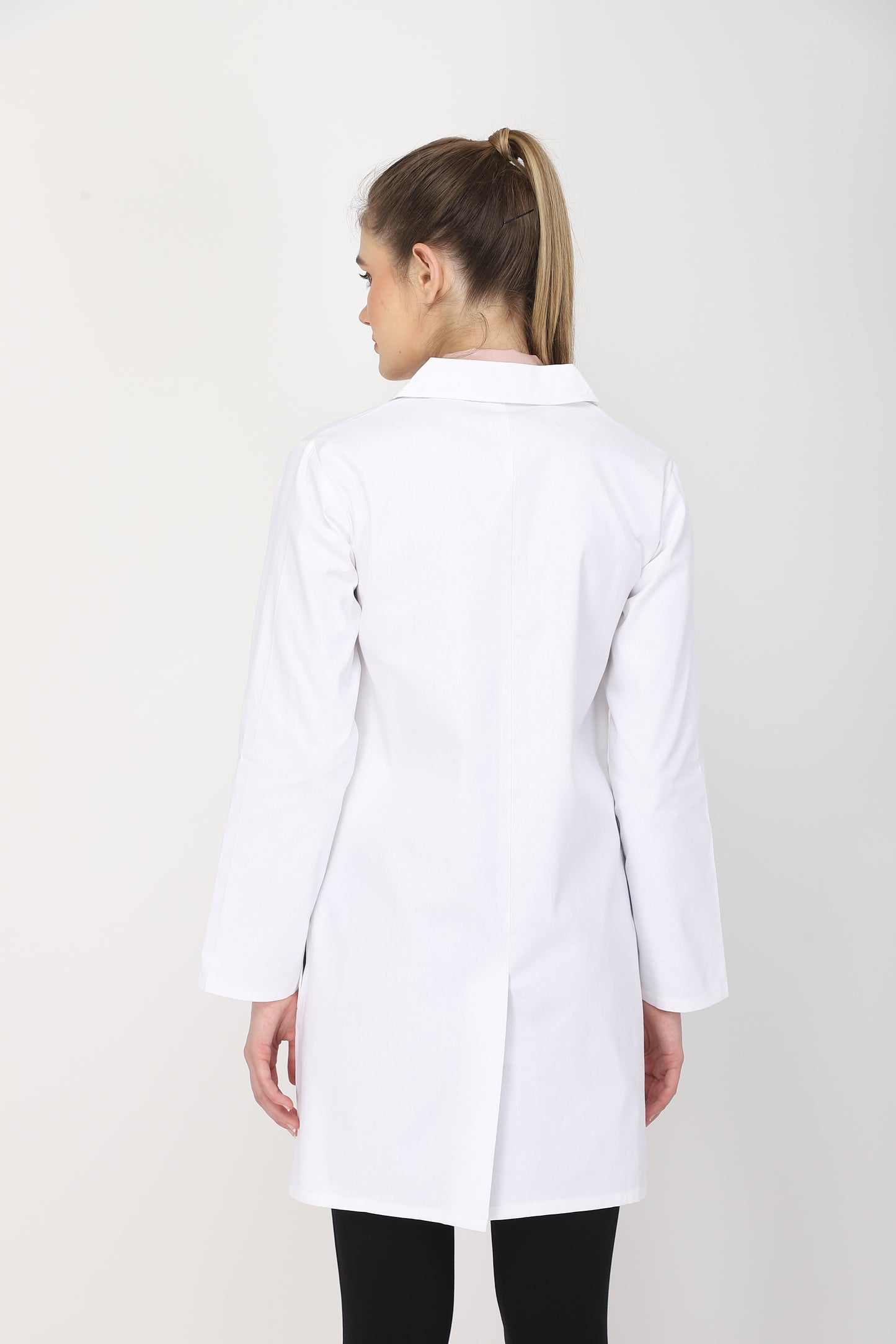 Women's Lab Coat Apron (Snap Closure) Full Sleeve - Length 35"