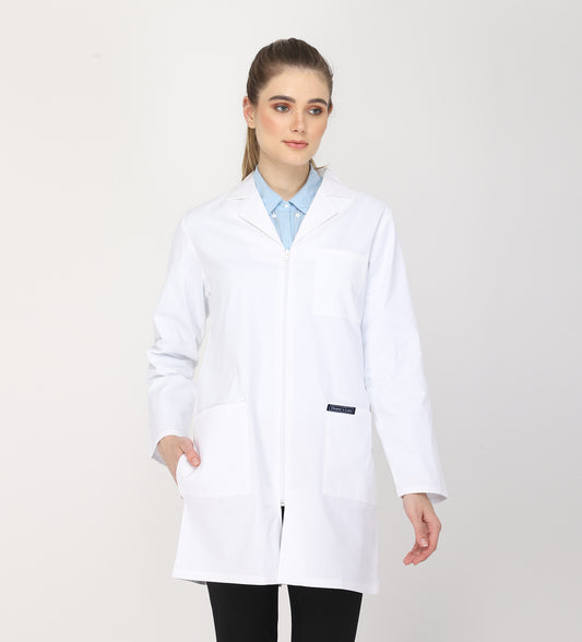 Healer's Line Women's Lab Coat (Zipper Closure) Length 35"
