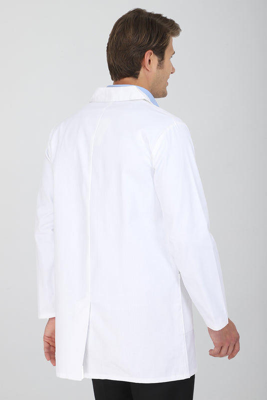 Men's Lab Coat Apron (Button Closure) Full Sleeve - Length 34"
