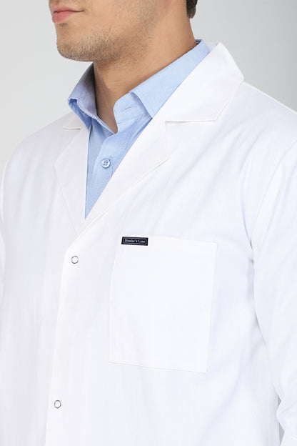 Men's Lab Coat Apron (Snap Closure) Full Sleeve - Length 30"