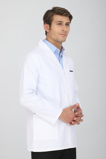 Men's Lab Coat Apron (Snap Closure) Full Sleeve - Length 30"