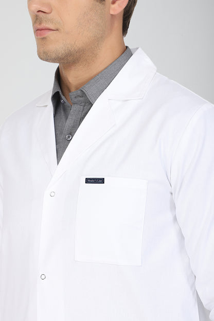 Men's Lab Coat Apron (Snap Closure) Full Sleeve - Length 34"