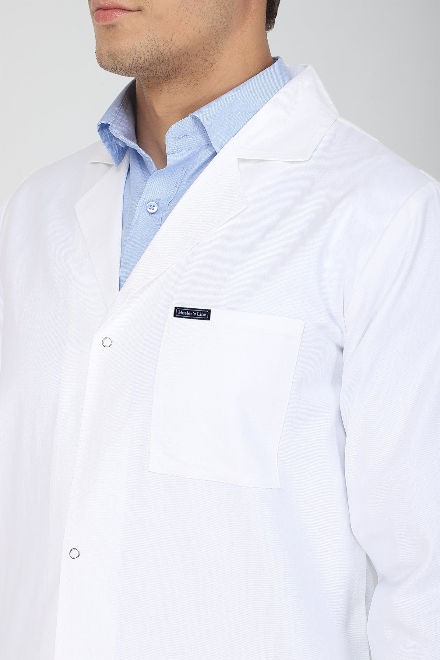 Men's Lab Coat Apron (Snap Closure) Full Sleeve - Length 41"