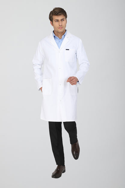Men's Lab Coat Apron (Snap Closure) Full Sleeve - Length 41"