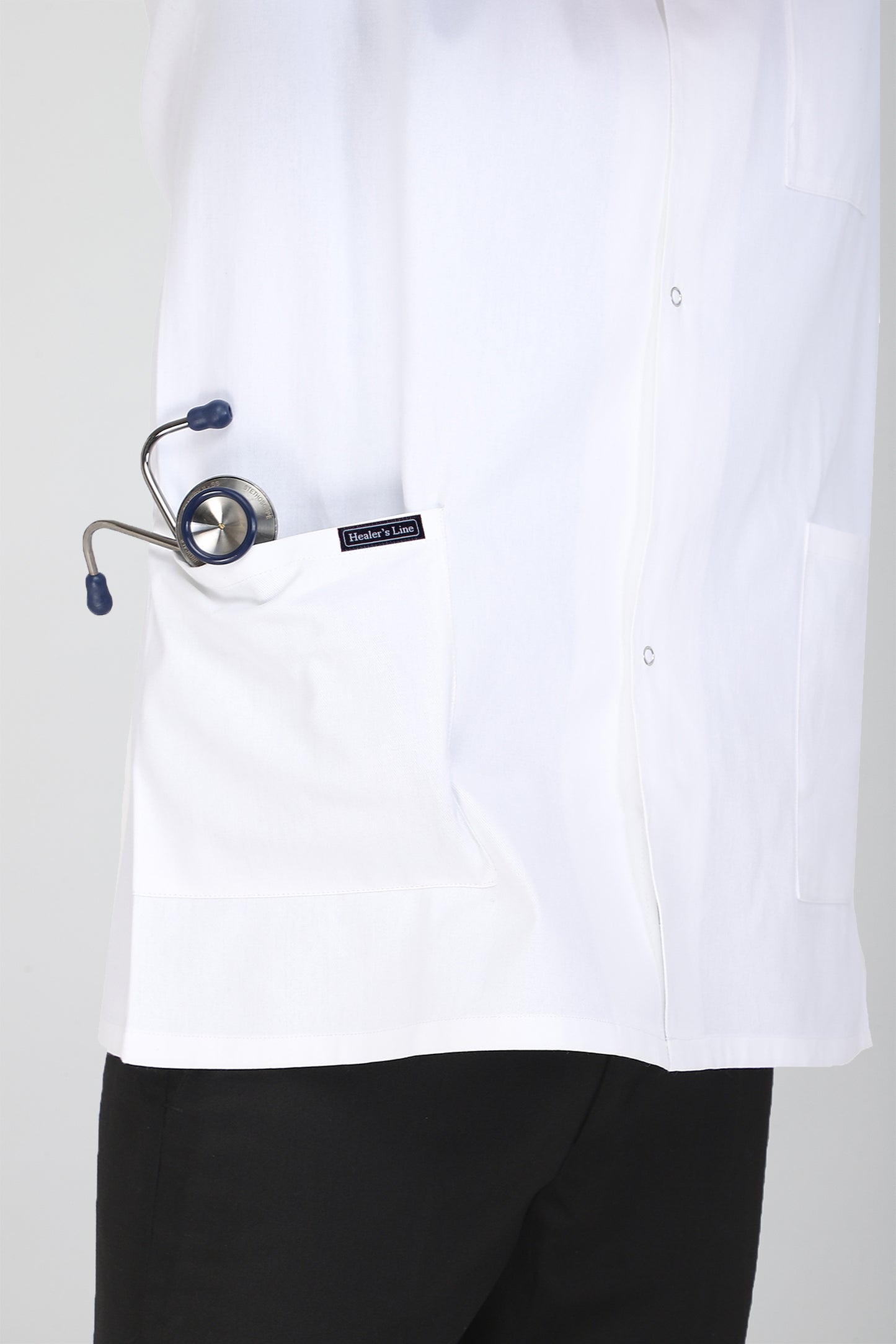 Men's Lab Coat Apron (Snap Closure) Half Sleeve - Length 30"