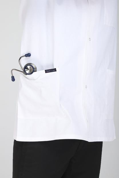Men's Lab Coat Apron (Snap Closure) Half Sleeve - Length 30"
