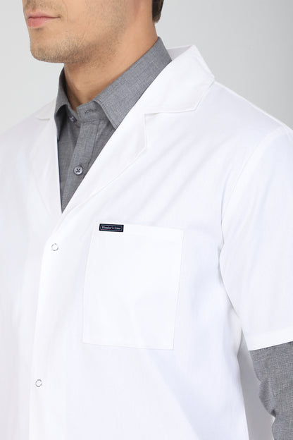 Men's Lab Coat Apron (Snap Closure) Half Sleeve - Length 37"