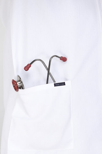 Men's Lab Coat Apron (Zipper Closure) Half Sleeve - Length 30"