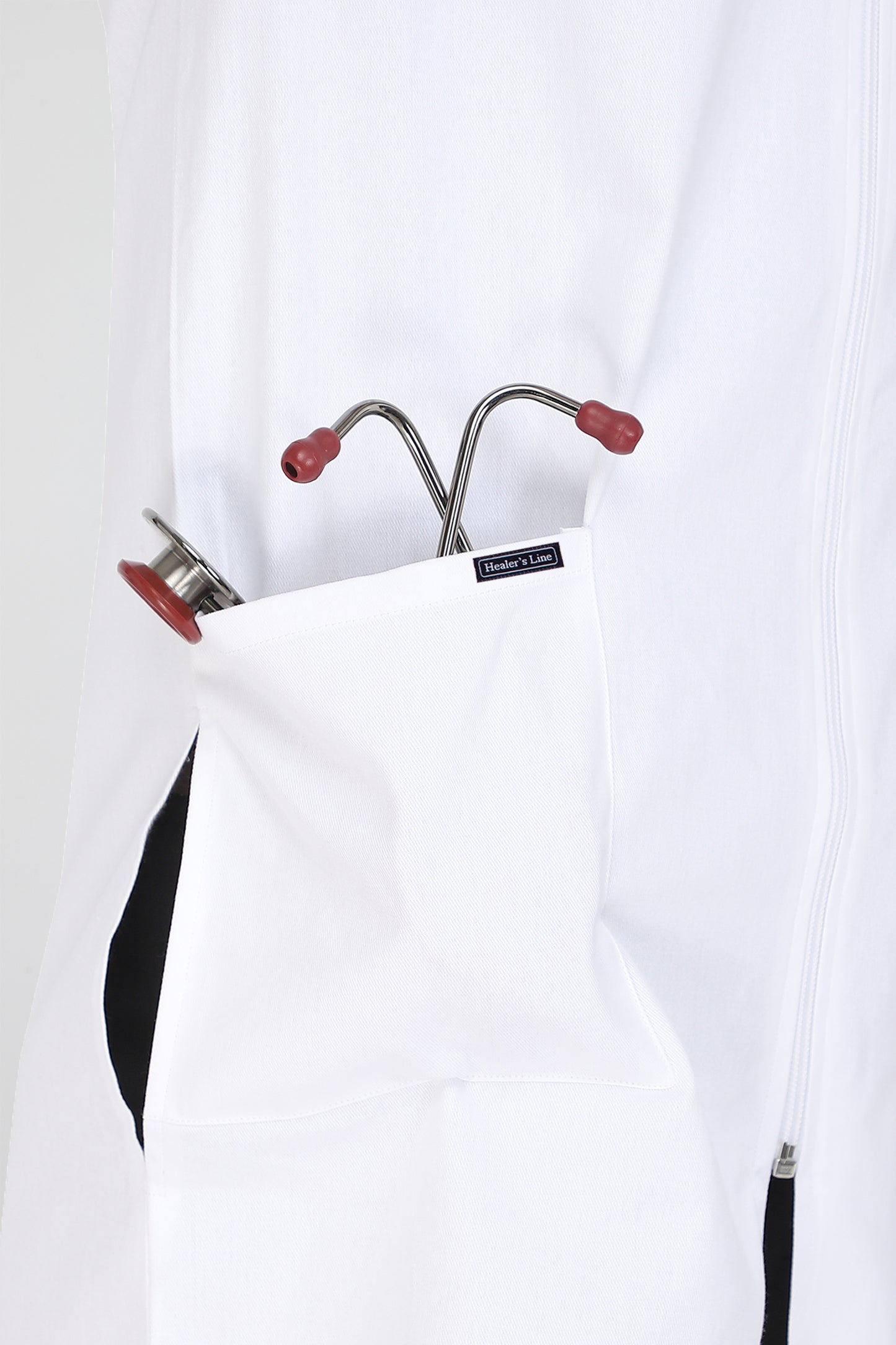 Men's Lab Coat Apron (Zipper Closure) Half Sleeve - Length 37"