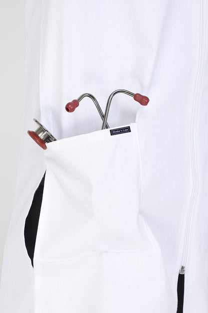 Men's Lab Coat Apron (Zipper Closure) Half Sleeve - Length 37"