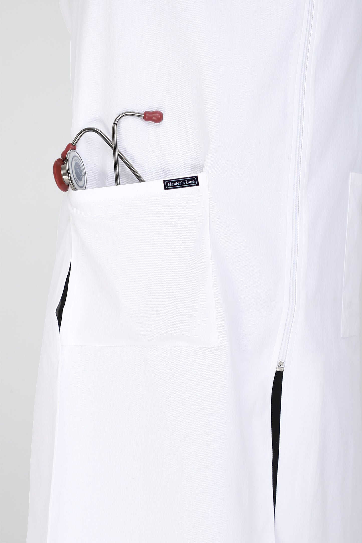 Men's Lab Coat Apron (Zipper Closure) Half Sleeve - Length 41"