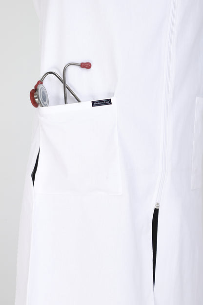 Men's Lab Coat Apron (Zipper Closure) Half Sleeve - Length 41"