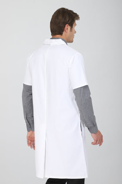 Men's Lab Coat Apron (Zipper Closure) Half Sleeve - Length 41"