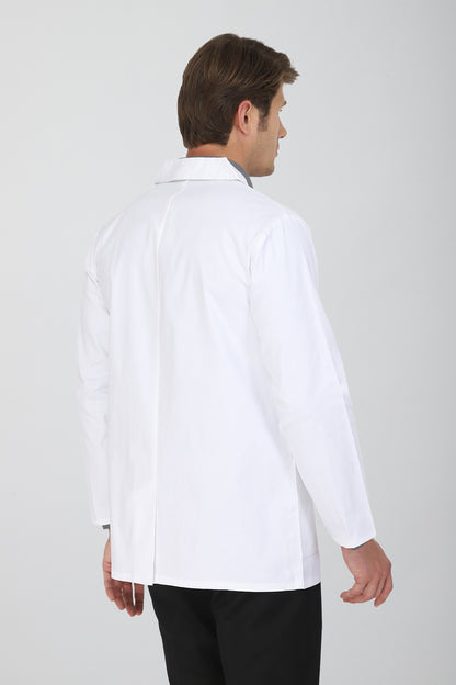Men's Lab Coat Apron (Zipper Closure) Full Sleeve - Length 30"