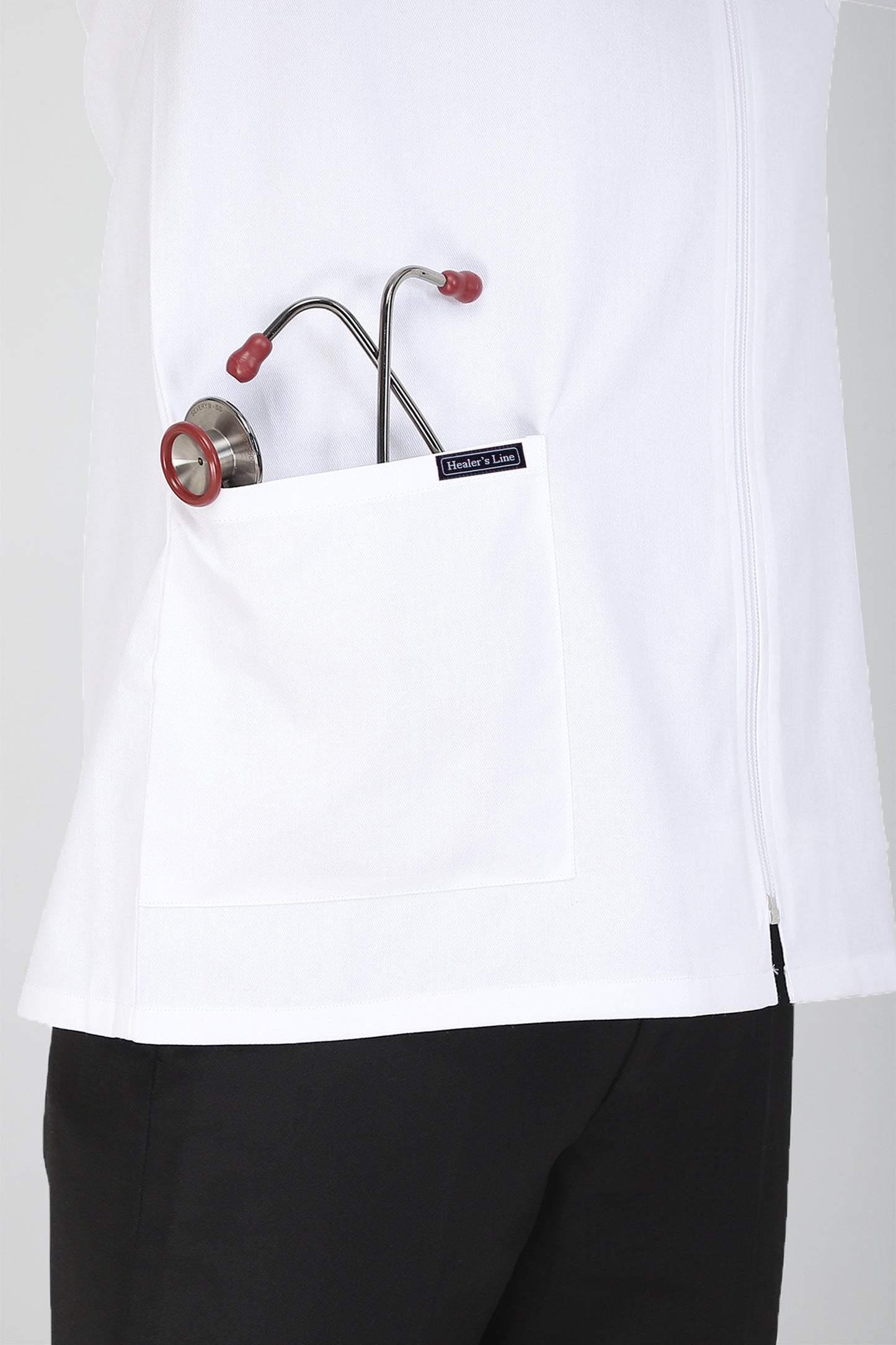 Men's Lab Coat Apron (Zipper Closure) Full Sleeve - Length 30"