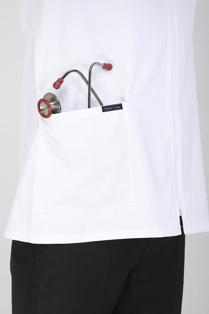 Men's Lab Coat Apron (Zipper Closure) Full Sleeve - Length 30"