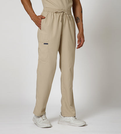 Healer's Line Men's Scrub Bottom (Beige) 4 Pockets