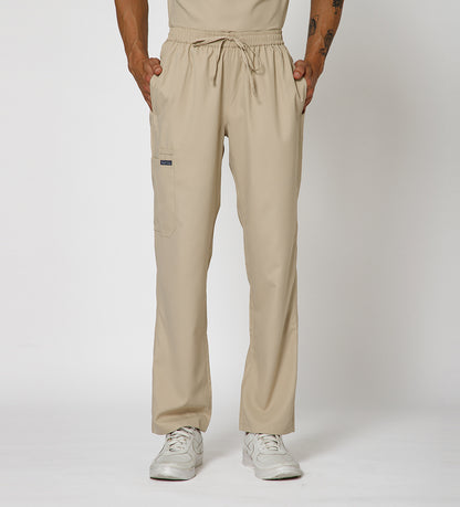 Healer's Line Men's Scrub Bottom (Beige) 4 Pockets