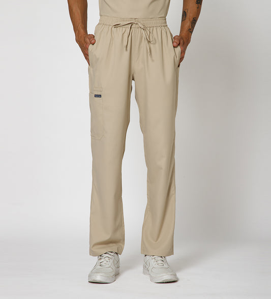 Healer's Line Men's Scrub Bottom (Beige) 4 Pockets