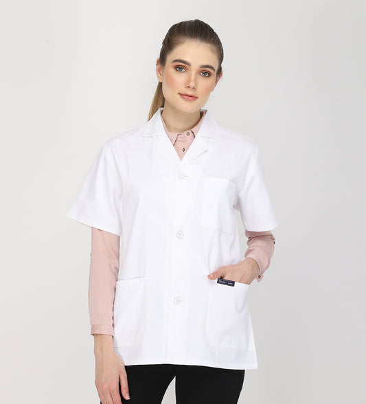 Healer's Line Women's Lab Coat (Button Closure) Length 28"