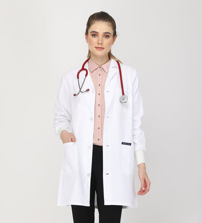 Healer's Line Women's Lab Coat (Button Closure) Length 35"
