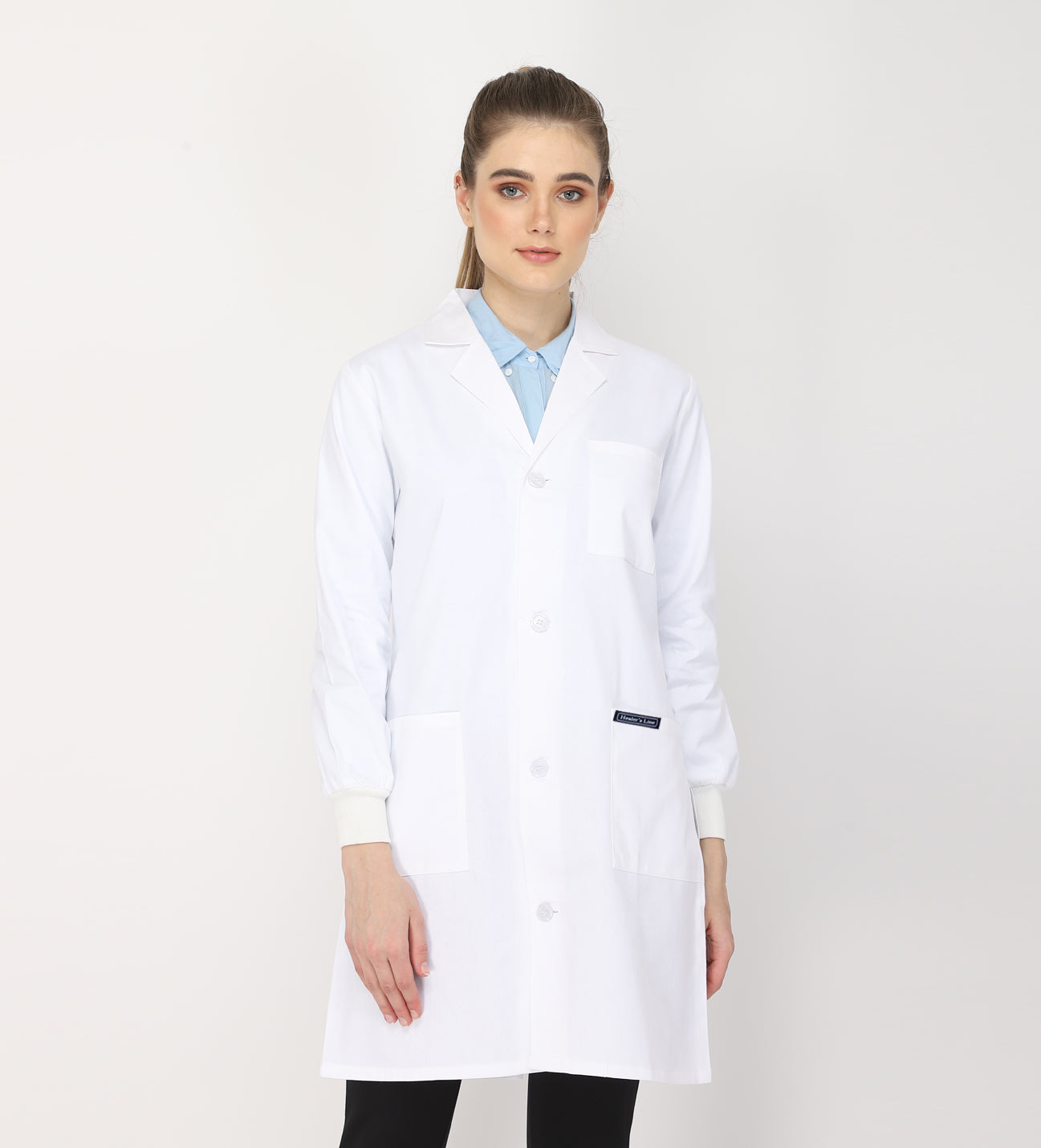Healer's Line Women's Lab Coat (Button Closure) Length 37"