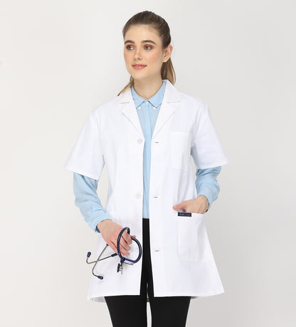 Healer's Line Women's Lab Coat (Button Closure) Length 32"