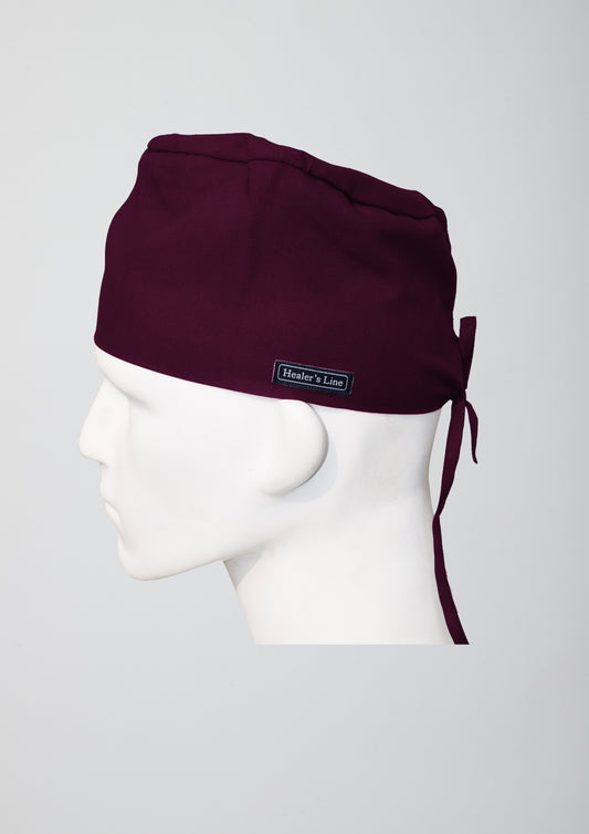 Scrub Cap (Dark Plum) PRH Fabric
