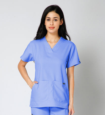 Healer's Line Classic Women’s V-Neck Scrub Top (Lavender)
