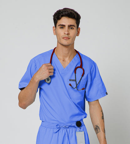 Healer's Line Classic Men’s V-Neck Scrub Top (Lavender)