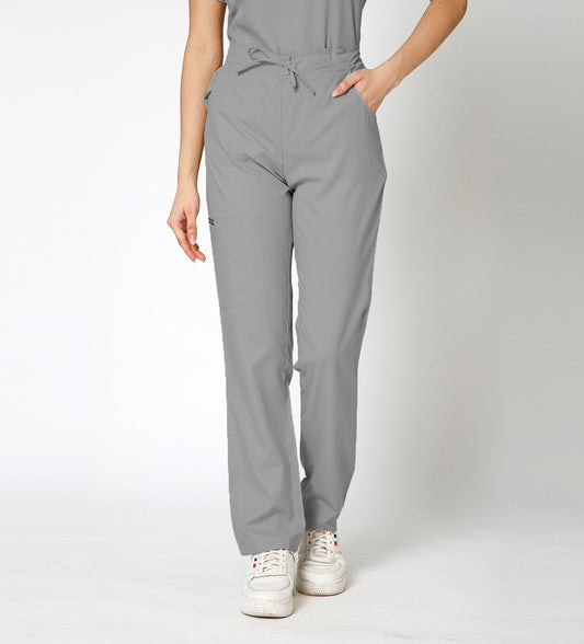 Healer's Line Women’s Scrub Bottom (Light Grey) 4 Pockets