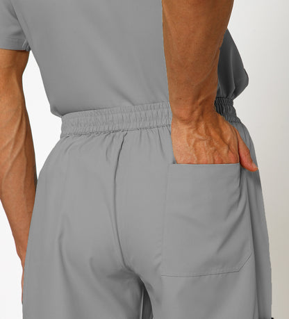 Healer's Line Men's Scrub Bottom (Light Grey) 4 Pockets